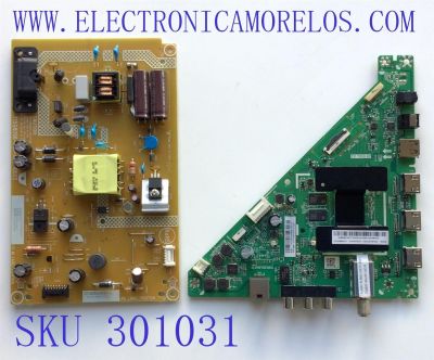 KIT DE TARJETAS PARA TV INSIGNIA / NUMERO DE PARTE MAIN 317GAAMBB75CVT / TD.T950.67 / NUMERO DE PARTE FUENTE PLTVK1805XA2C / (X)PLTVK1805XA2C / 715G8098-P01-000-002S / PANEL TPT315B5-1A072.L REV:S23B / DISPLAY ST3151A07-2 VER.2.3 / MODELO NS-32DF310NA19